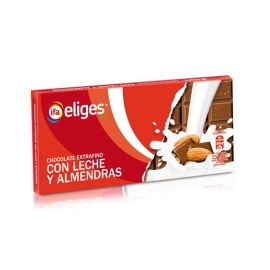 CHOCOLATE CON LECHE Y ALMENDRAS IFA ELIGES 150 GR