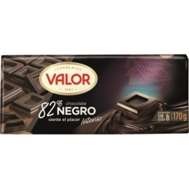 CHOCOLATE NEGRO 85  CACAO SIN GLUTEN VALOR 170 GR