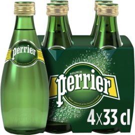 AGUA CON GAS PERRIER PACK 4 X 33 CL