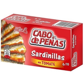 SARDINILLAS CON TOMATE CABO DE PE  AS 85 GR